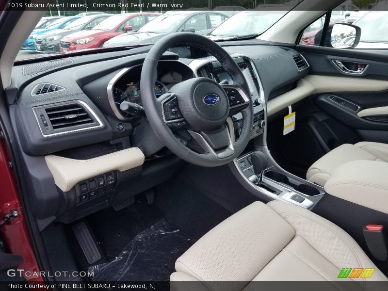  2019 Ascent Limited Warm Ivory Interior