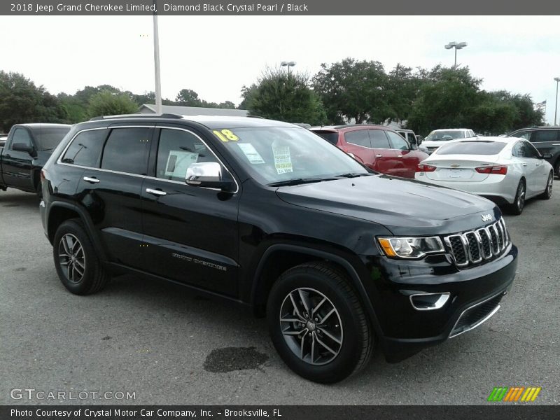 Diamond Black Crystal Pearl / Black 2018 Jeep Grand Cherokee Limited