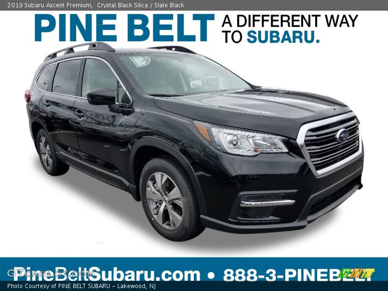 Crystal Black Silica / Slate Black 2019 Subaru Ascent Premium