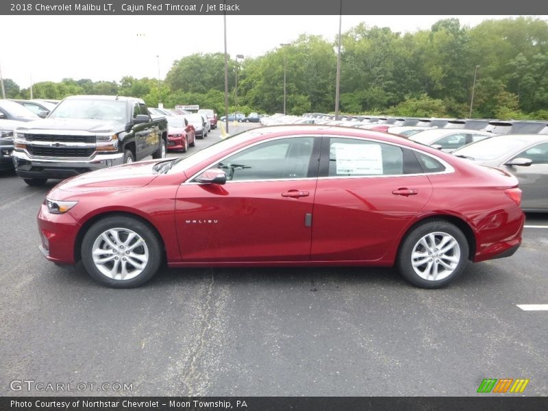 Cajun Red Tintcoat / Jet Black 2018 Chevrolet Malibu LT