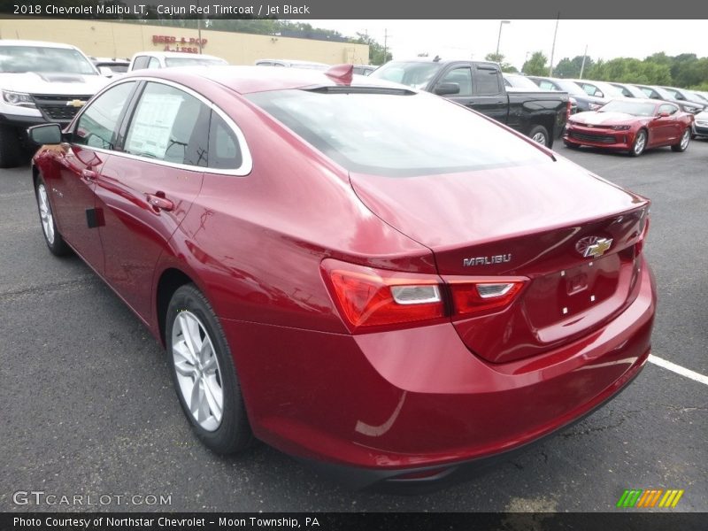 Cajun Red Tintcoat / Jet Black 2018 Chevrolet Malibu LT