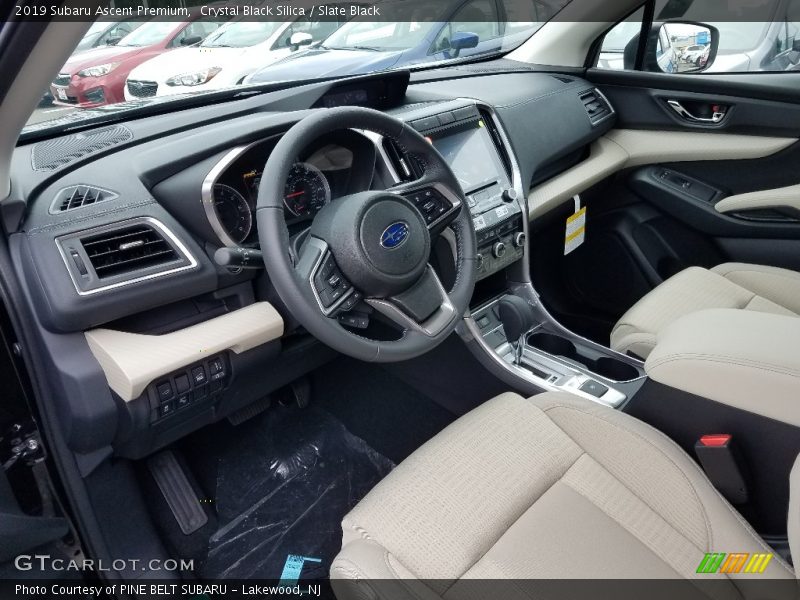 Crystal Black Silica / Slate Black 2019 Subaru Ascent Premium