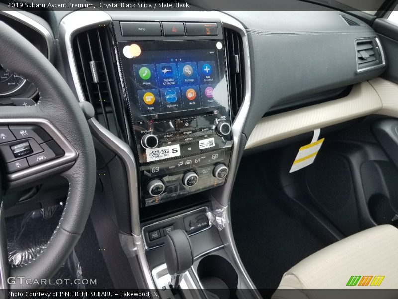 Crystal Black Silica / Slate Black 2019 Subaru Ascent Premium
