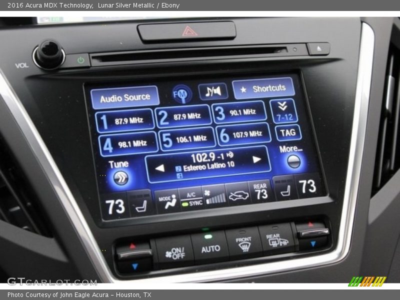 Lunar Silver Metallic / Ebony 2016 Acura MDX Technology