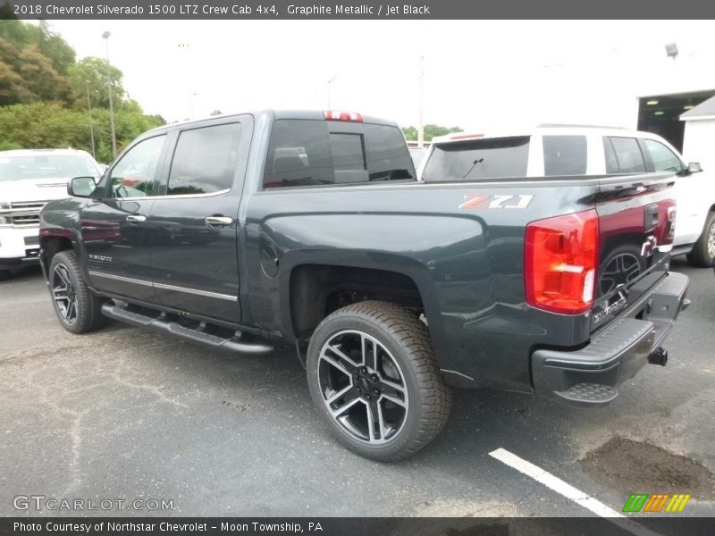 Graphite Metallic / Jet Black 2018 Chevrolet Silverado 1500 LTZ Crew Cab 4x4