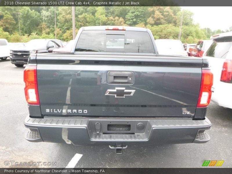 Graphite Metallic / Jet Black 2018 Chevrolet Silverado 1500 LTZ Crew Cab 4x4