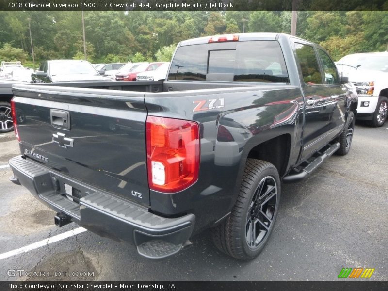 Graphite Metallic / Jet Black 2018 Chevrolet Silverado 1500 LTZ Crew Cab 4x4