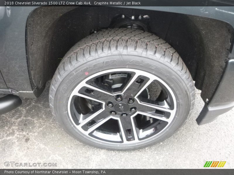 Graphite Metallic / Jet Black 2018 Chevrolet Silverado 1500 LTZ Crew Cab 4x4