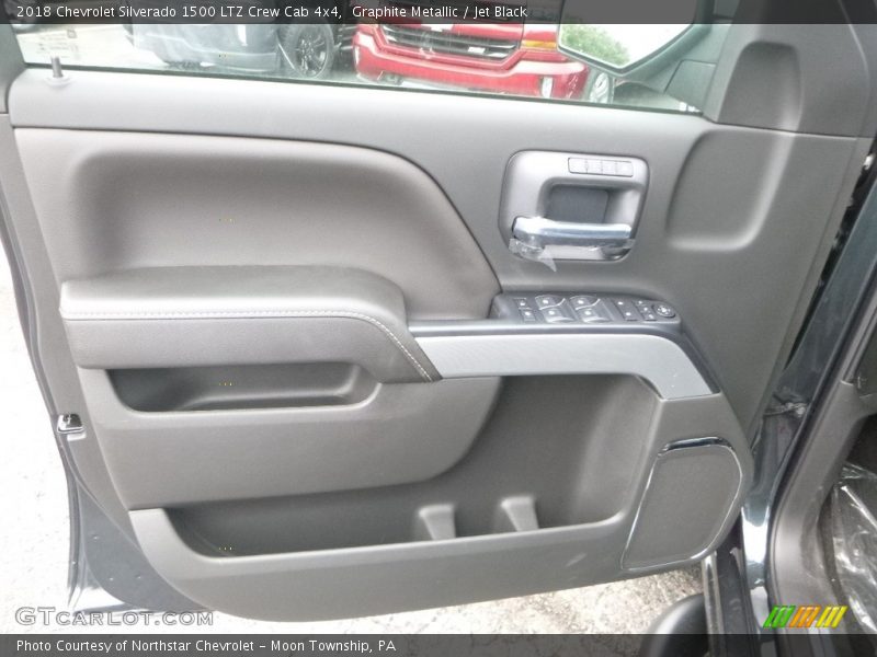 Graphite Metallic / Jet Black 2018 Chevrolet Silverado 1500 LTZ Crew Cab 4x4