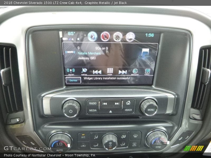 Graphite Metallic / Jet Black 2018 Chevrolet Silverado 1500 LTZ Crew Cab 4x4