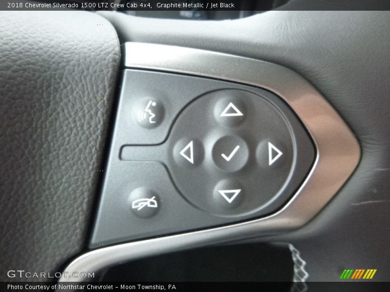 Graphite Metallic / Jet Black 2018 Chevrolet Silverado 1500 LTZ Crew Cab 4x4