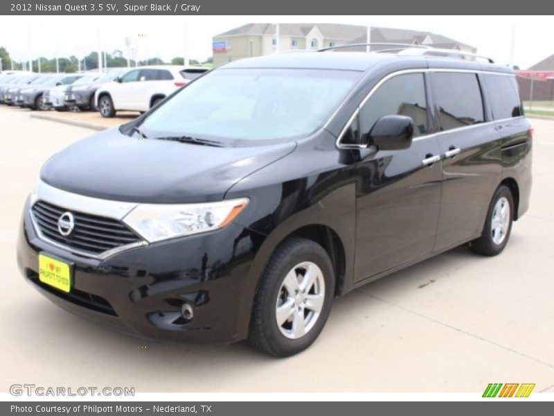 Super Black / Gray 2012 Nissan Quest 3.5 SV