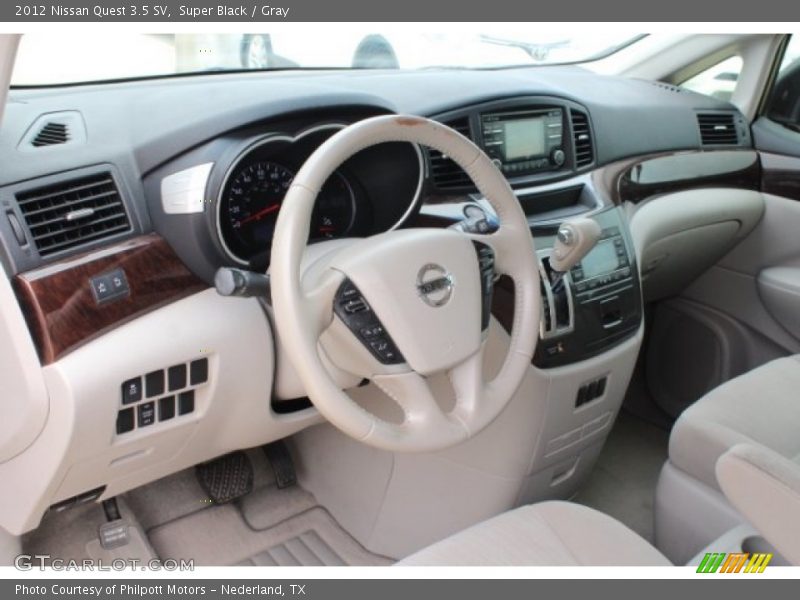 Super Black / Gray 2012 Nissan Quest 3.5 SV