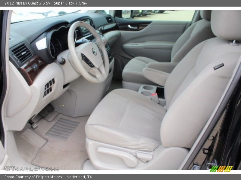 Super Black / Gray 2012 Nissan Quest 3.5 SV