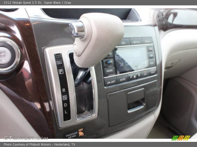 Super Black / Gray 2012 Nissan Quest 3.5 SV