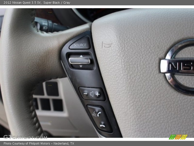 Super Black / Gray 2012 Nissan Quest 3.5 SV