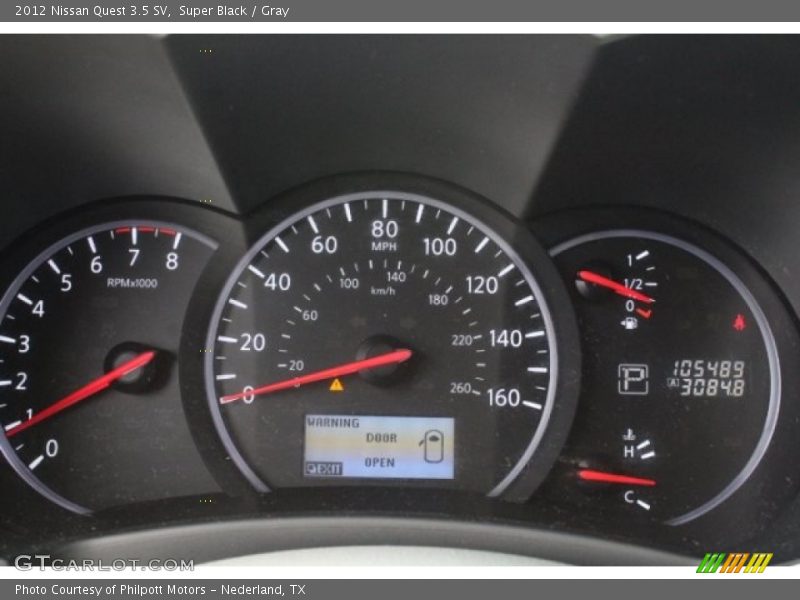 Super Black / Gray 2012 Nissan Quest 3.5 SV