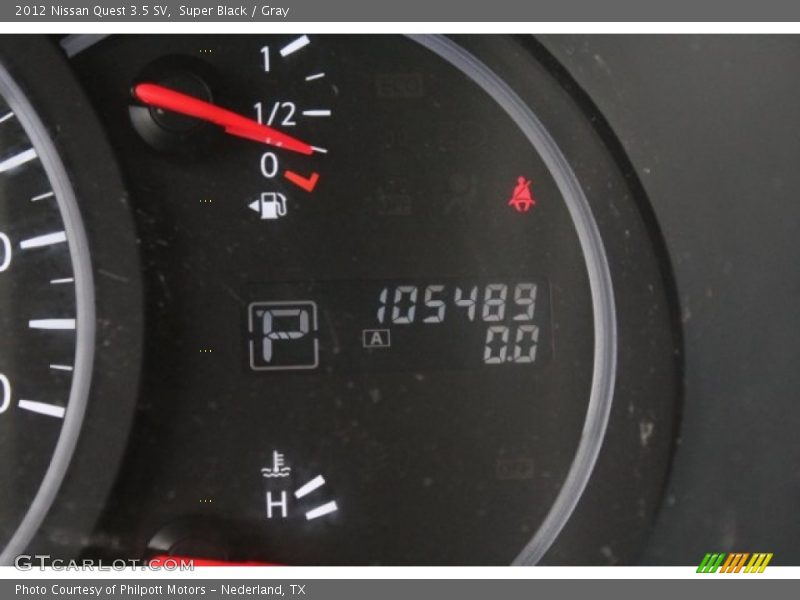 Super Black / Gray 2012 Nissan Quest 3.5 SV