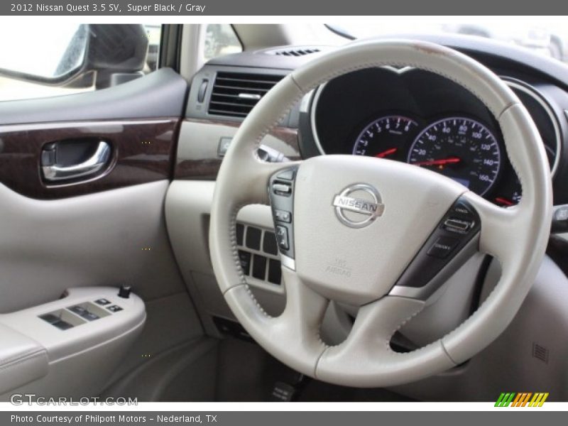 Super Black / Gray 2012 Nissan Quest 3.5 SV