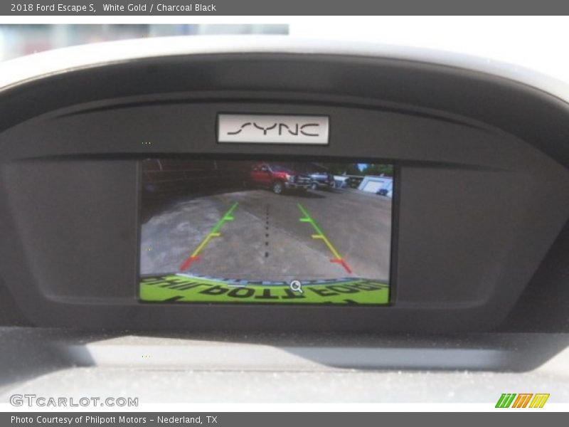 White Gold / Charcoal Black 2018 Ford Escape S