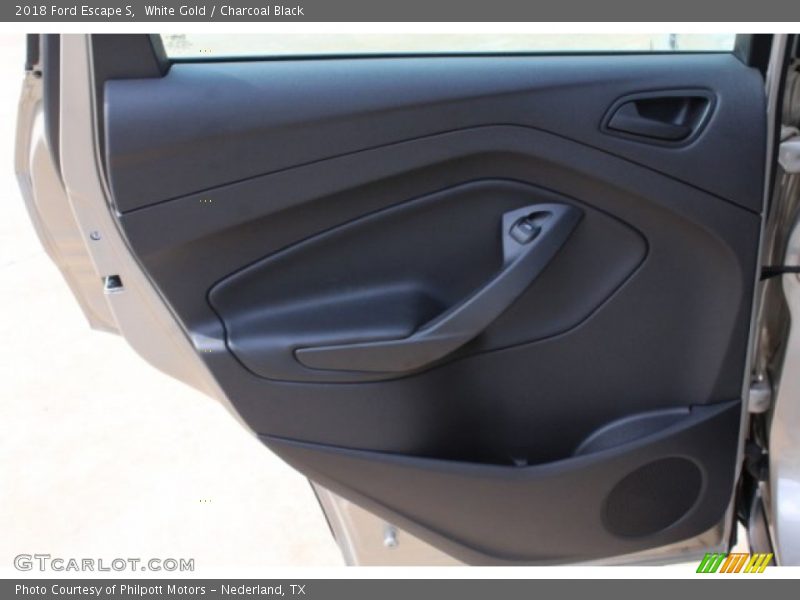 White Gold / Charcoal Black 2018 Ford Escape S