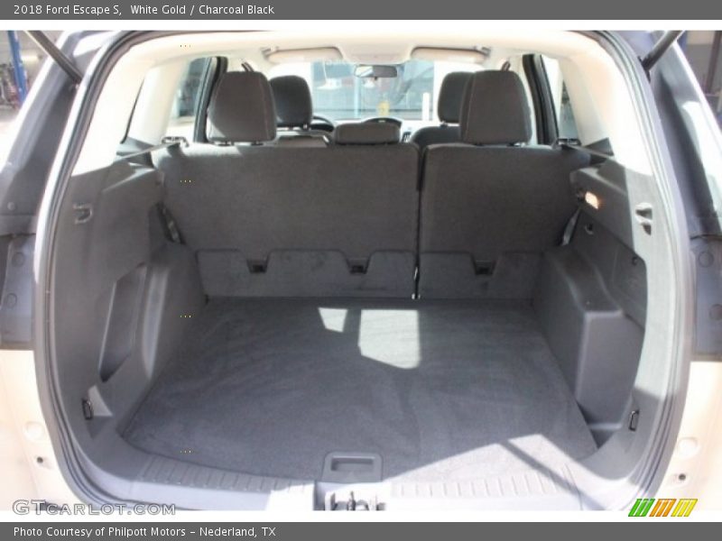 White Gold / Charcoal Black 2018 Ford Escape S