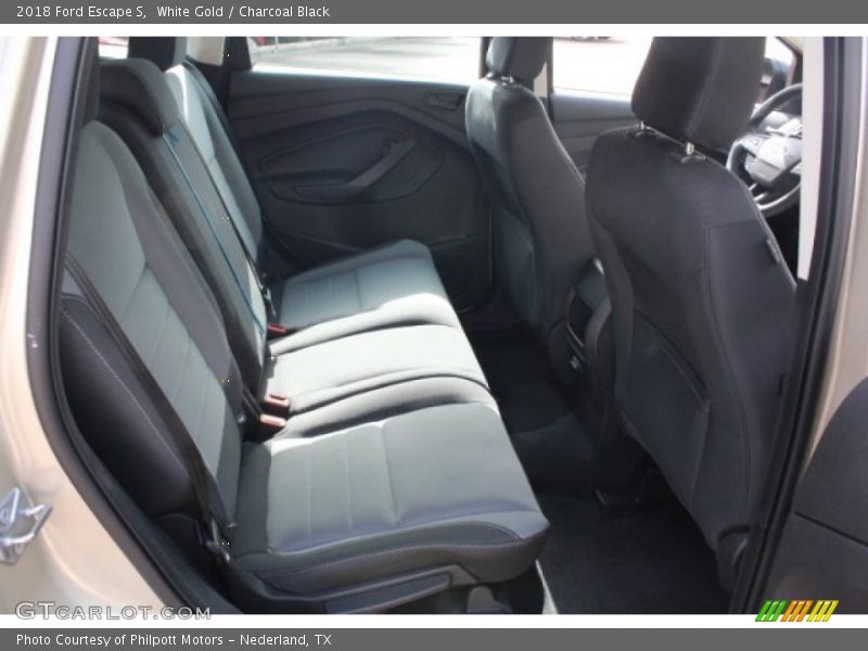 White Gold / Charcoal Black 2018 Ford Escape S