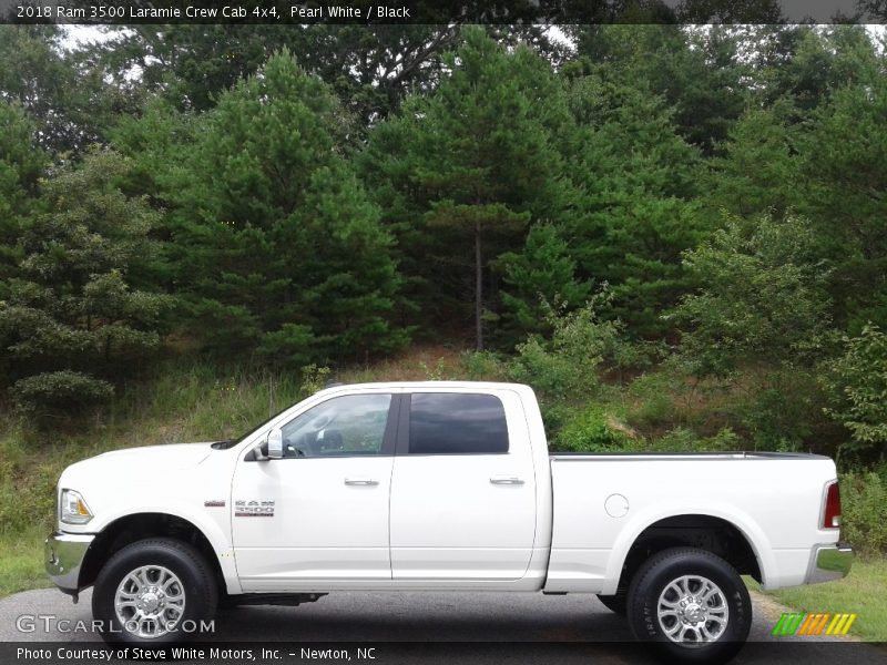  2018 3500 Laramie Crew Cab 4x4 Pearl White