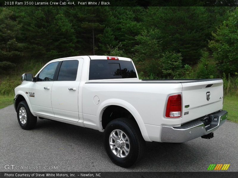 Pearl White / Black 2018 Ram 3500 Laramie Crew Cab 4x4