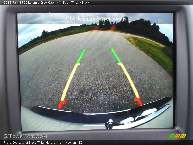 Pearl White / Black 2018 Ram 3500 Laramie Crew Cab 4x4