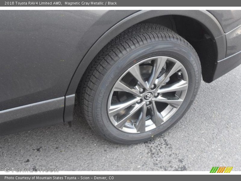 Magnetic Gray Metallic / Black 2018 Toyota RAV4 Limited AWD