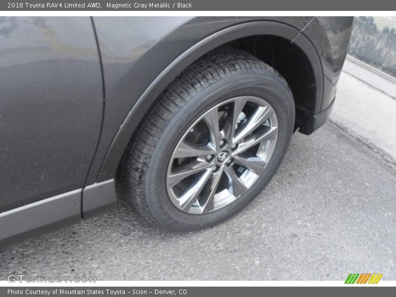 Magnetic Gray Metallic / Black 2018 Toyota RAV4 Limited AWD