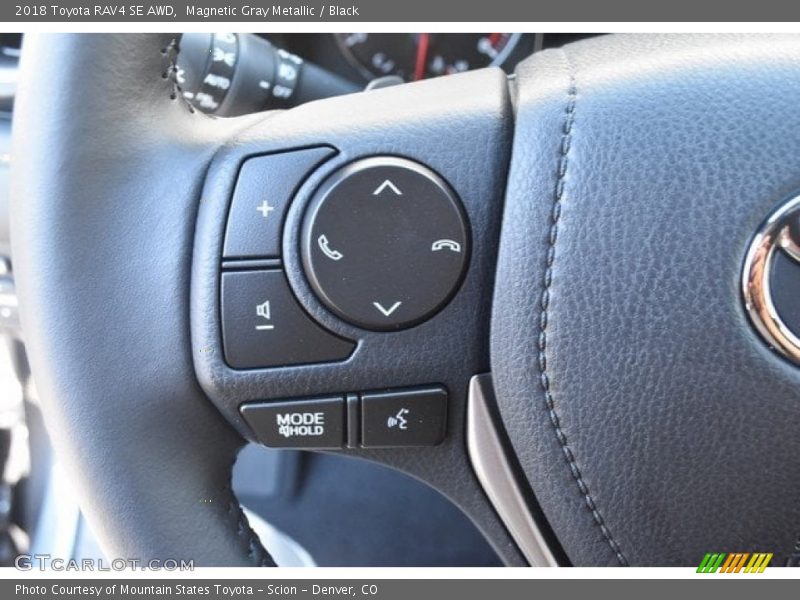 Magnetic Gray Metallic / Black 2018 Toyota RAV4 SE AWD