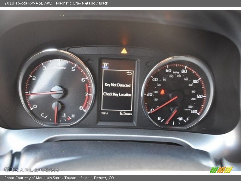 Magnetic Gray Metallic / Black 2018 Toyota RAV4 SE AWD