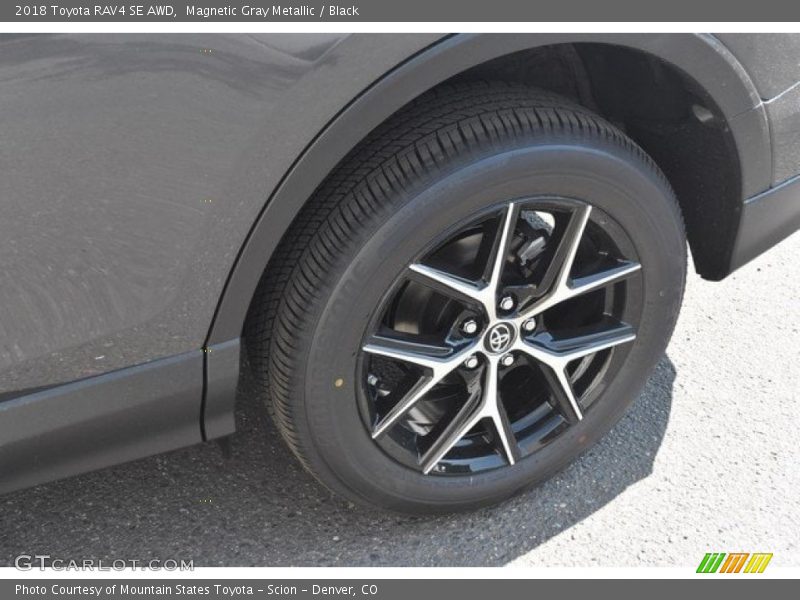 Magnetic Gray Metallic / Black 2018 Toyota RAV4 SE AWD
