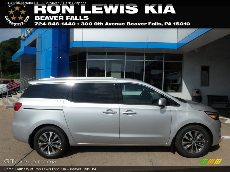 Silky Silver / Dark Graphite 2018 Kia Sedona EX