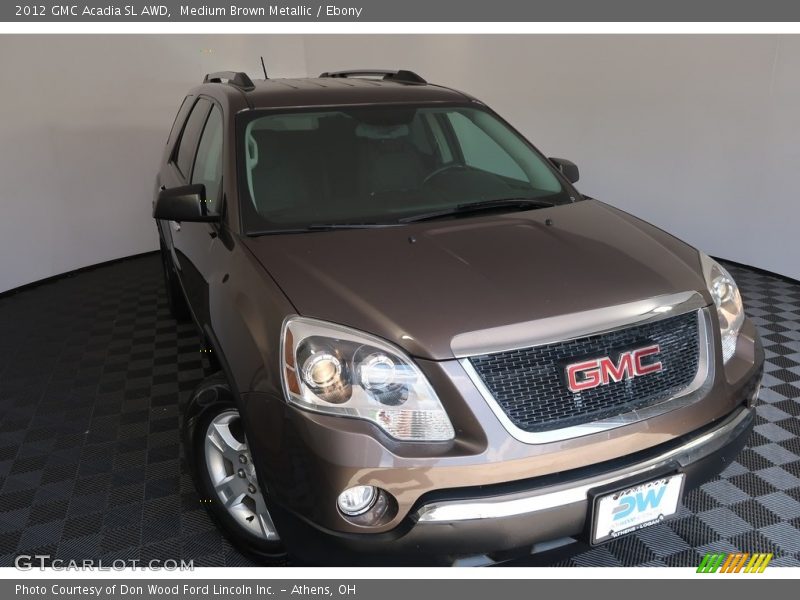 Medium Brown Metallic / Ebony 2012 GMC Acadia SL AWD