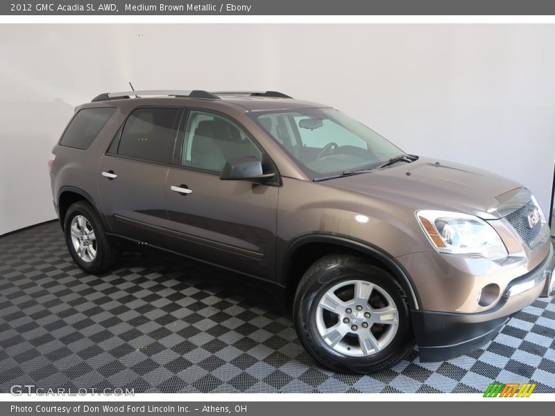 Medium Brown Metallic / Ebony 2012 GMC Acadia SL AWD