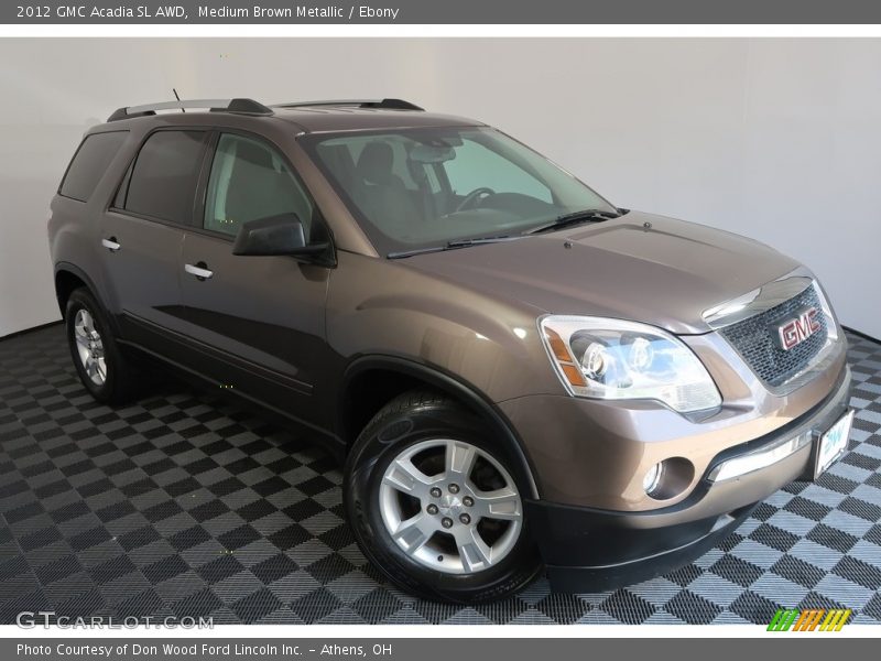 Medium Brown Metallic / Ebony 2012 GMC Acadia SL AWD