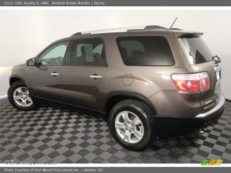 Medium Brown Metallic / Ebony 2012 GMC Acadia SL AWD