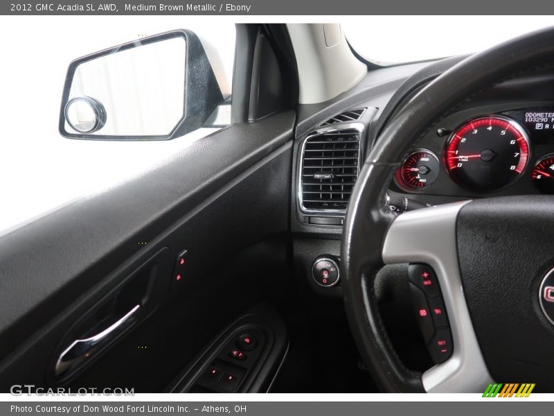Medium Brown Metallic / Ebony 2012 GMC Acadia SL AWD