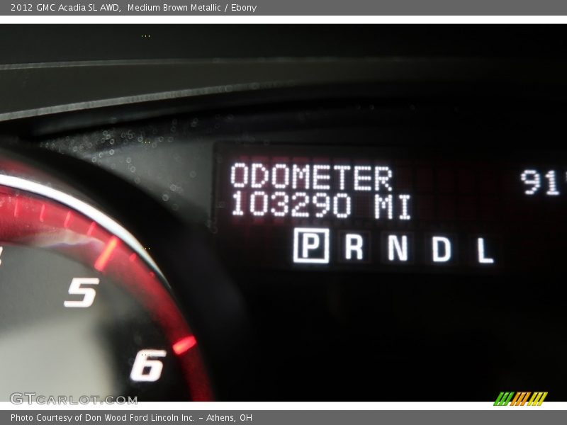 Medium Brown Metallic / Ebony 2012 GMC Acadia SL AWD