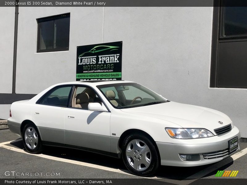 Diamond White Pearl / Ivory 2000 Lexus ES 300 Sedan