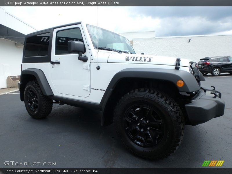Bright White / Black 2018 Jeep Wrangler Willys Wheeler Edition 4x4