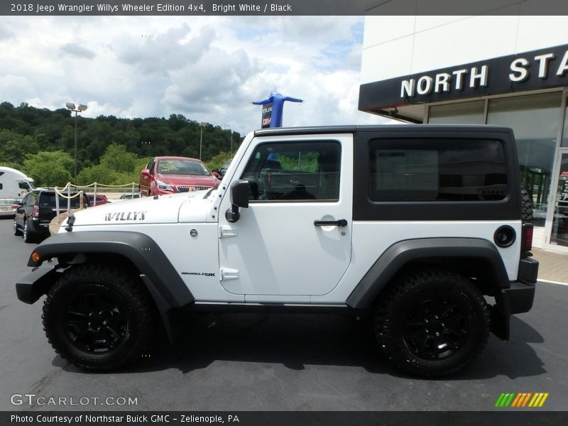 Bright White / Black 2018 Jeep Wrangler Willys Wheeler Edition 4x4