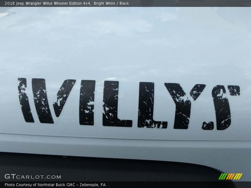 Bright White / Black 2018 Jeep Wrangler Willys Wheeler Edition 4x4