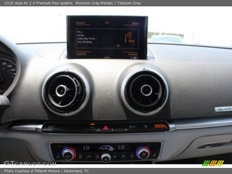 Monsoon Gray Metallic / Titanium Gray 2015 Audi A3 2.0 Premium Plus quattro