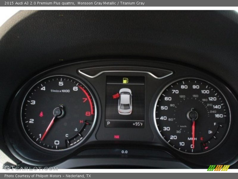 Monsoon Gray Metallic / Titanium Gray 2015 Audi A3 2.0 Premium Plus quattro