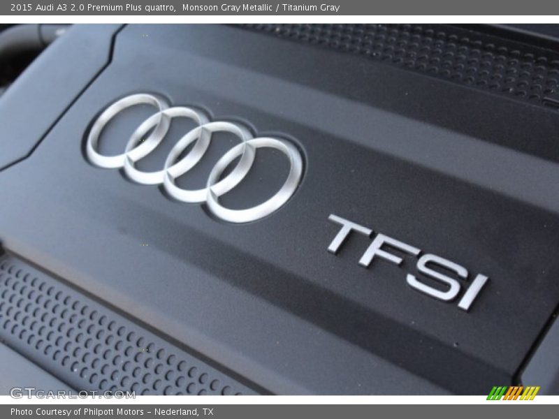 Monsoon Gray Metallic / Titanium Gray 2015 Audi A3 2.0 Premium Plus quattro
