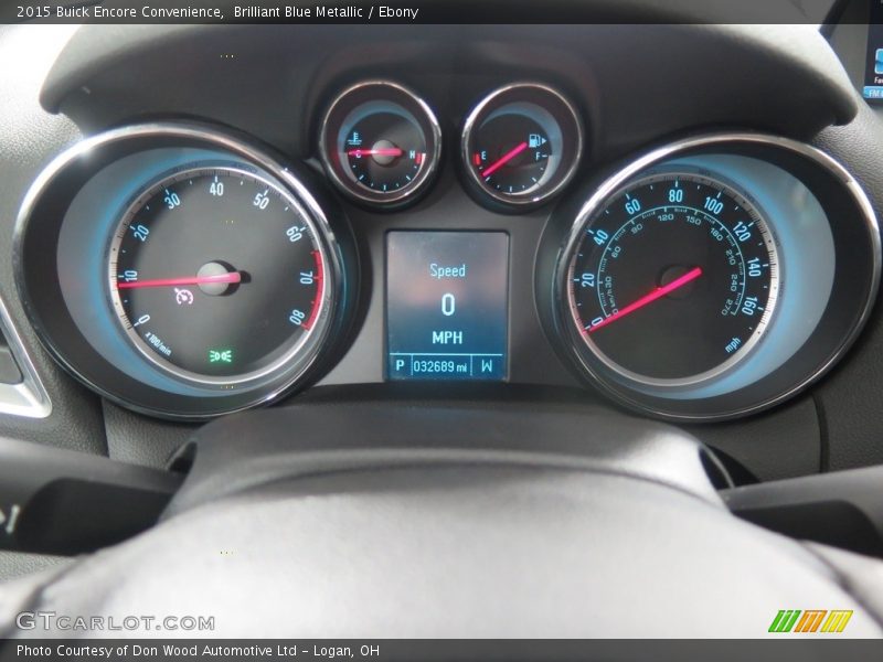 Brilliant Blue Metallic / Ebony 2015 Buick Encore Convenience